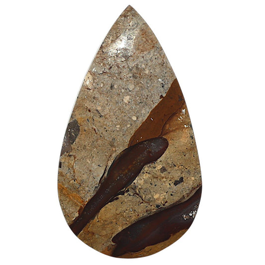 Natural Rock Calcy 24.45x43x5 mm Pear Shape Polished Gemstone LS99-010407