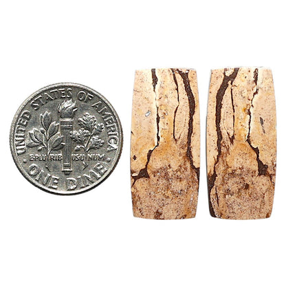 Natural Outback Jasper 11x23.85x3.5 mm Baguette Shape Polished Gemstone LS99-010433