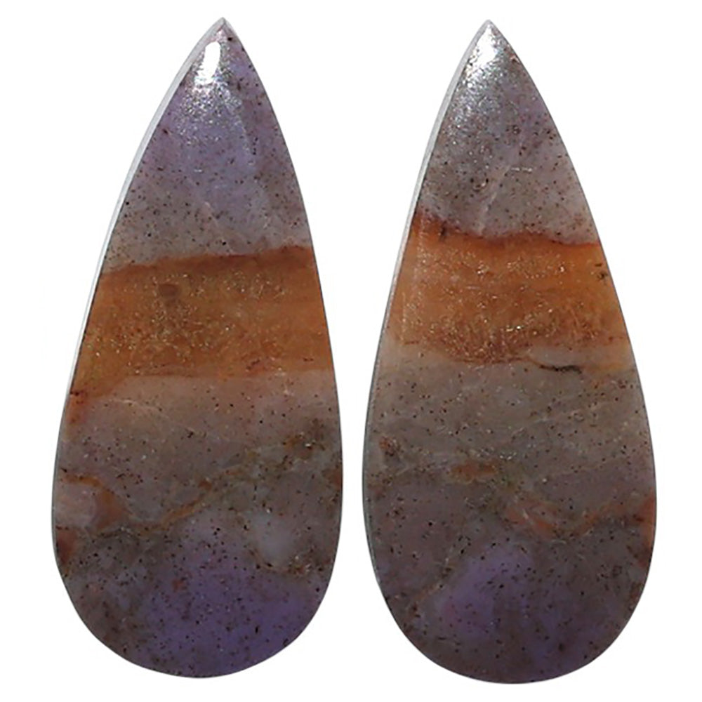 Natural Lavender Jade 11.9x27x3.5 mm Pear Shape Polished Gemstone LS99-010435
