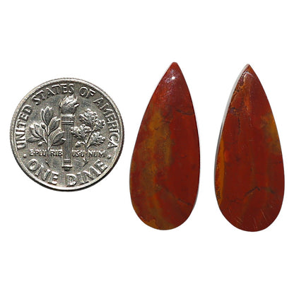 Natural Rare Cady Mountain Agate 11.1x26x4.5 mm Pear Shape Polished Gemstone LS99-010438