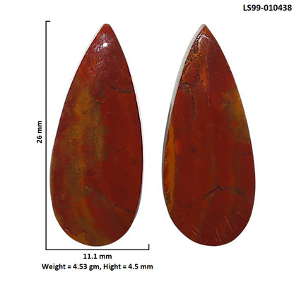 Natural Rare Cady Mountain Agate 11.1x26x4.5 mm Pear Shape Polished Gemstone LS99-010438
