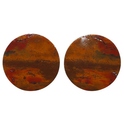 Natural Rare Cady Mountain Agate 17x17x4 mm Round Shape Polished Gemstone LS99-010442