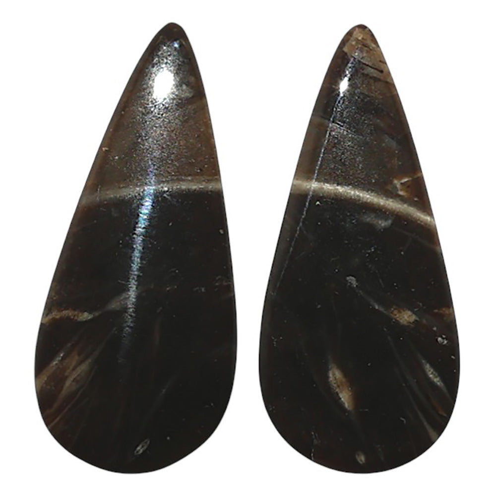 Natural Bat Cave Jasper 12.7x28x4.5 mm Pear Shape Polished Gemstone LS99-010451