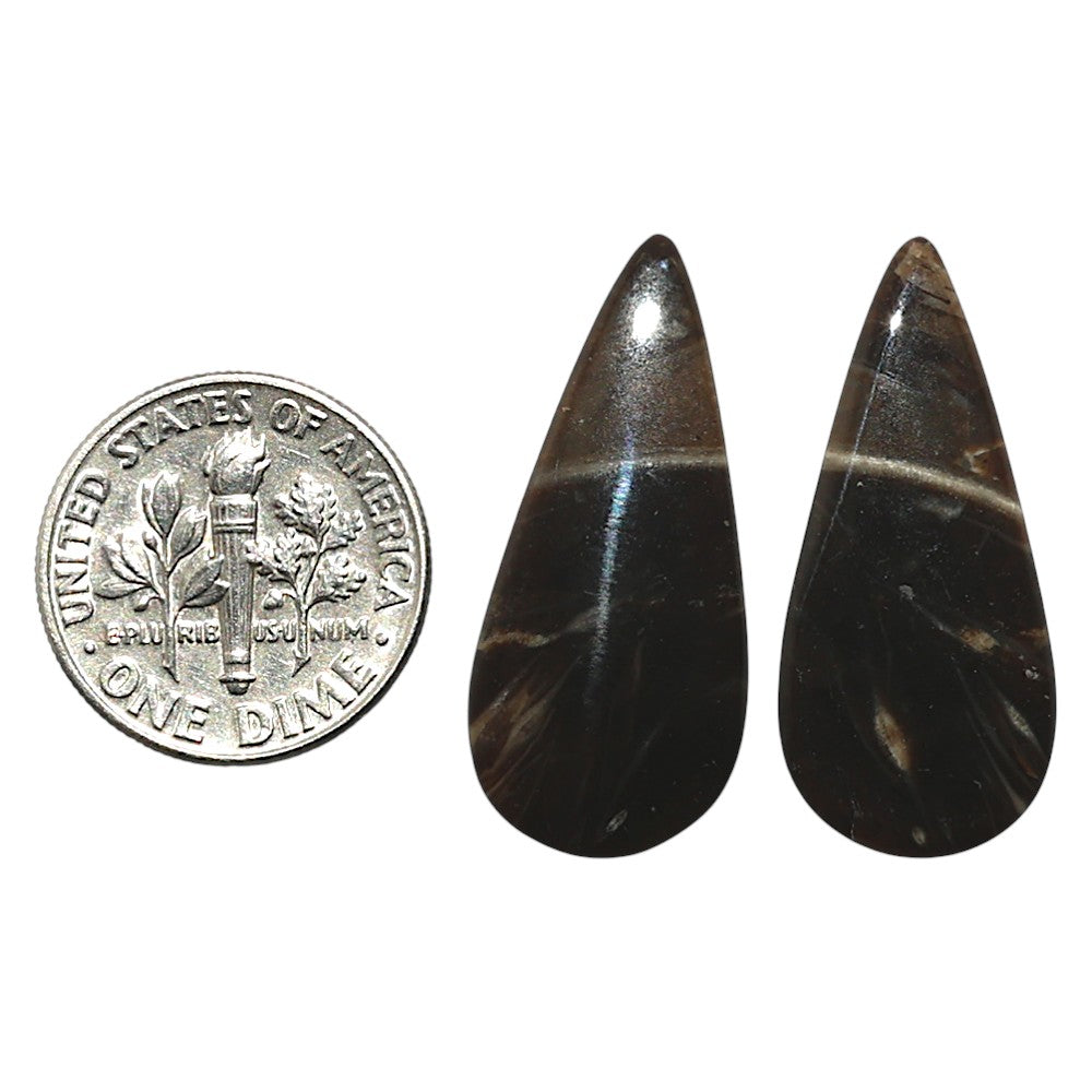 Natural Bat Cave Jasper 12.7x28x4.5 mm Pear Shape Polished Gemstone LS99-010451