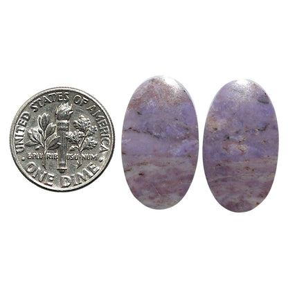 Natural Lavender Jade 13.1x22.5x4 mm Oval Shape Polished Gemstone LS99-010457
