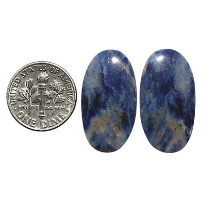 Natural Sodalite 14.2x26.1x4 mm Oval Shape Polished Gemstone LS99-010473