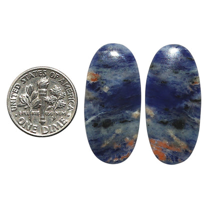 Natural Sodalite 14.3x30.2x4 mm Oval Shape Polished Gemstone LS99-010474