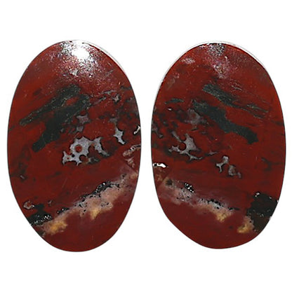 Natural Blood Stone 12.5x19.15x3.7 mm Oval Shape Polished Gemstone LS99-010476