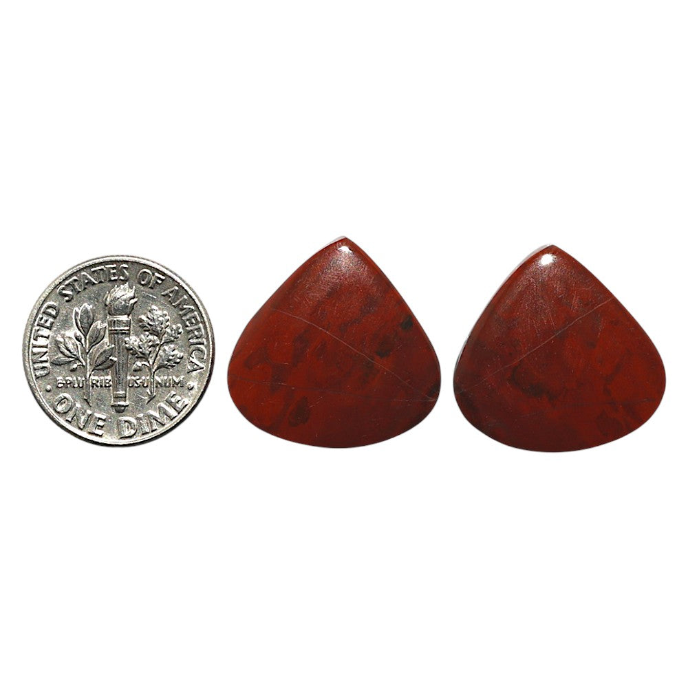 Natural Blood Stone 19.5x19.5x4 mm Heart Shape Polished Gemstone LS99-010477