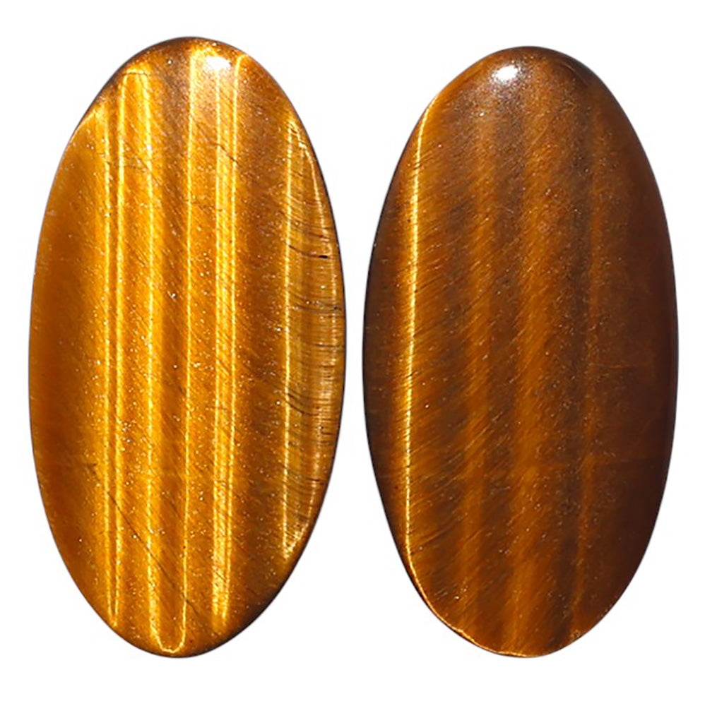 Natural Tiger Eye 16x31x3.5 mm Oval Shape Polished Gemstone LS99-010478