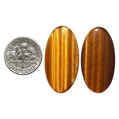 Natural Tiger Eye 16x31x3.5 mm Oval Shape Polished Gemstone LS99-010478