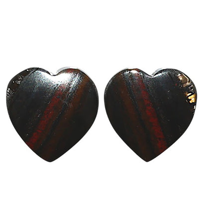 Natural Iron Tiger Eye 13.2x13.2x3 mm Heart Shape Polished Gemstone LS99-010480