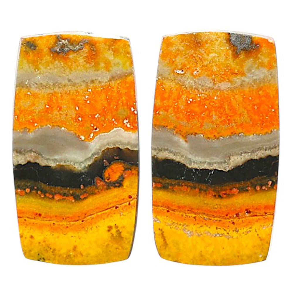 Natural Indonesian Bumble Bee 12x21.8x3.5 mm Cushion Shape Polished Gemstone LS99-010481