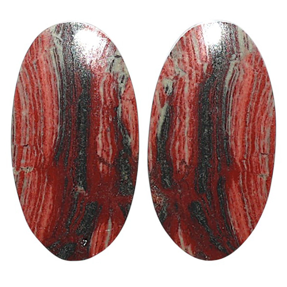 Natural Snake Skin Jasper 13.5x24.9x4.5 mm Oval Shape Polished Gemstone LS99-010483