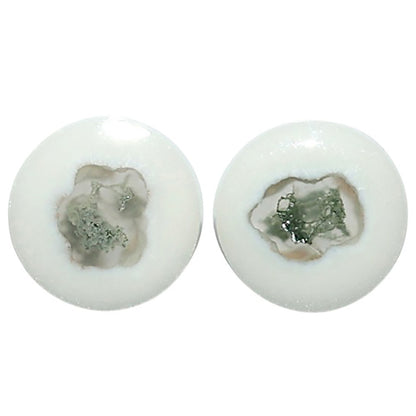 Natural Horse Canyon Moss Agate 13x13x4 mm Round Shape Polished Gemstone LS99-010491