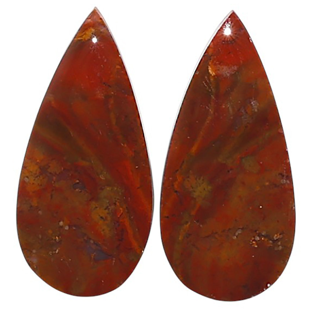 Natural Rare Cady Mountain Agate 11x23.2x3.5 mm Pear Shape Polished Gemstone LS99-010493
