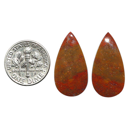 Natural Rare Cady Mountain Agate 13.1x25.3x3.5 mm Pear Shape Polished Gemstone LS99-010501