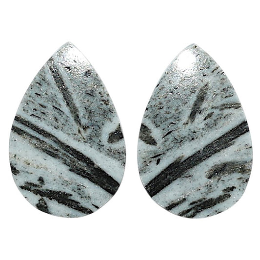 Natural Hornblende 12.9x19.5x4 mm Pear Shape Polished Gemstone LS99-010503