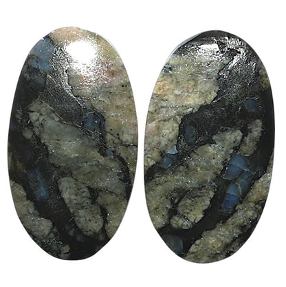 Natural Llanite Blue Opal Crystal Sphere 14.5x25.5x3.8 mm Oval Shape Polished Gemstone LS99-010506