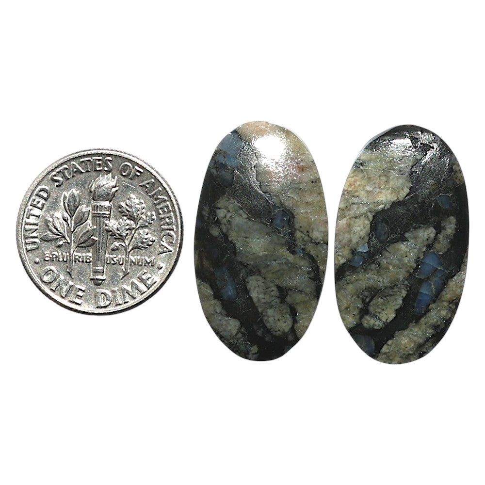 Natural Llanite Blue Opal Crystal Sphere 14.5x25.5x3.8 mm Oval Shape Polished Gemstone LS99-010506