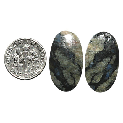 Natural Llanite Blue Opal Crystal Sphere 14.5x25.5x3.8 mm Oval Shape Polished Gemstone LS99-010506