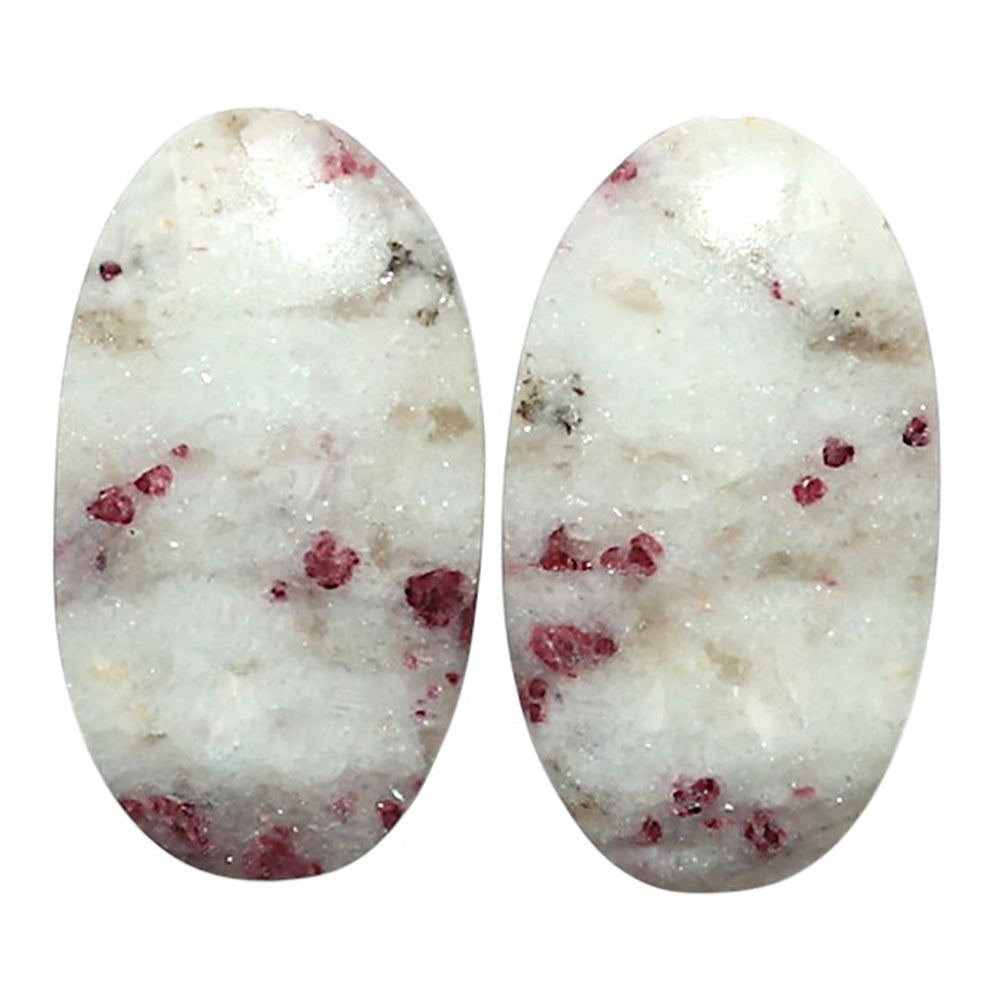 Natural Pink Tourmaline in Quartz 13.1x23.4x4.5 mm Oval Shape Polished Gemstone LS99-010509