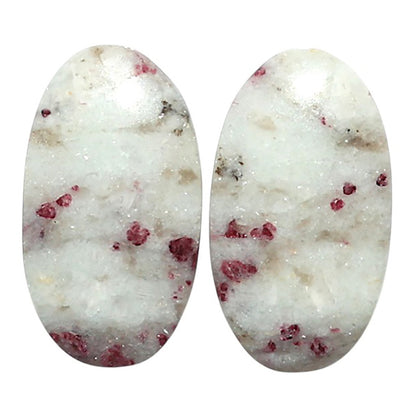Natural Pink Tourmaline in Quartz 13.1x23.4x4.5 mm Oval Shape Polished Gemstone LS99-010509