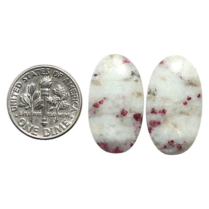 Natural Pink Tourmaline in Quartz 13.1x23.4x4.5 mm Oval Shape Polished Gemstone LS99-010509