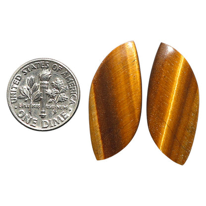 Natural Tiger Eye 13x30.2x2.5 mm Fancy Shape Polished Gemstone LS99-010510
