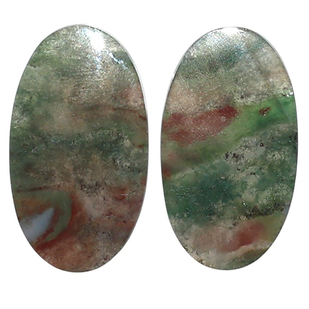 Natural Texas Moss Agate 13.7x24x3.5 mm Oval Shape Polished Gemstone LS99-010511