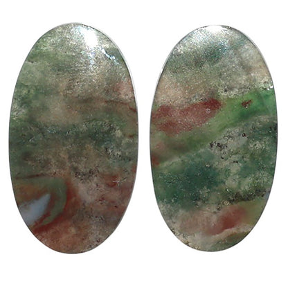 Natural Texas Moss Agate 13.7x24x3.5 mm Oval Shape Polished Gemstone LS99-010511