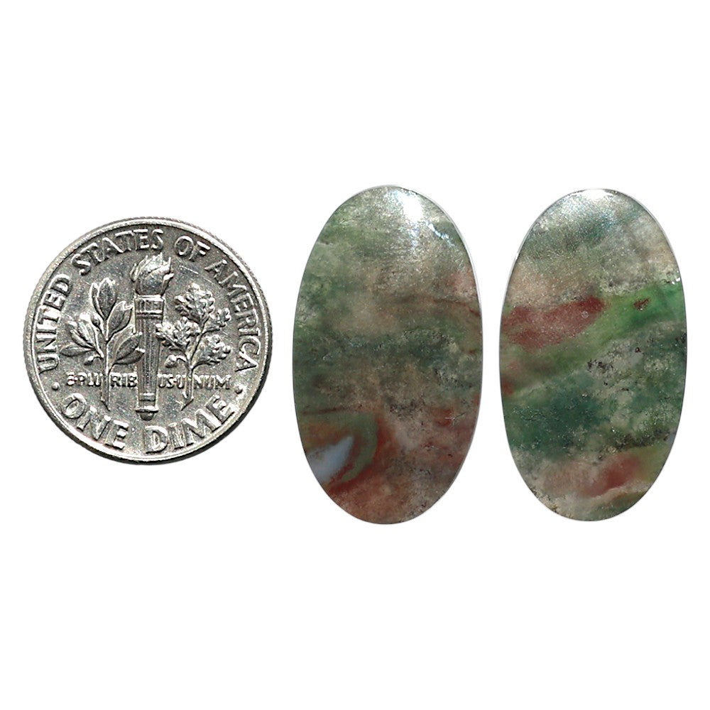 Natural Texas Moss Agate 13.7x24x3.5 mm Oval Shape Polished Gemstone LS99-010511
