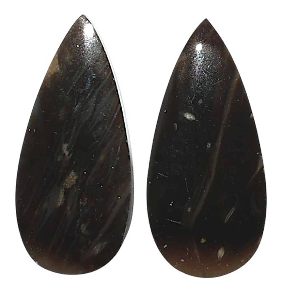 Natural Bat Cave Jasper 11x23.5x5 mm Pear Shape Polished Gemstone LS99-010525