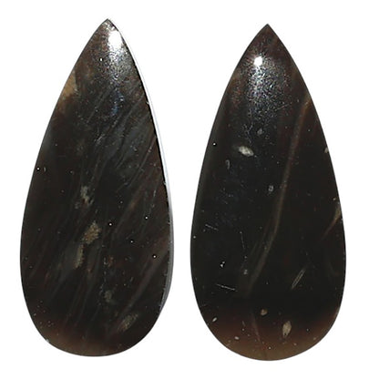 Natural Bat Cave Jasper 11x23.5x5 mm Pear Shape Polished Gemstone LS99-010525