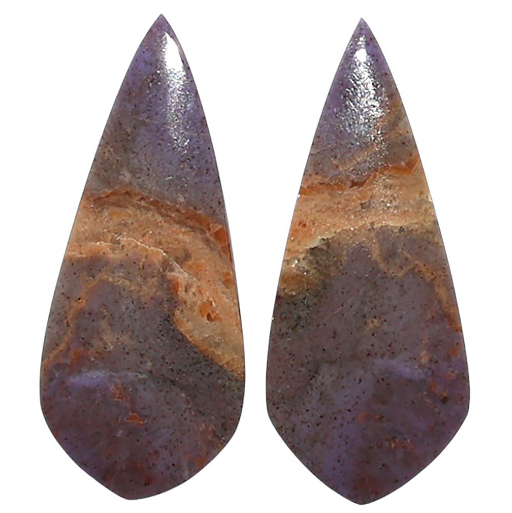 Natural Lavender Jade 12.3x28.75x4 mm Fancy Shape Polished Gemstone LS99-010526
