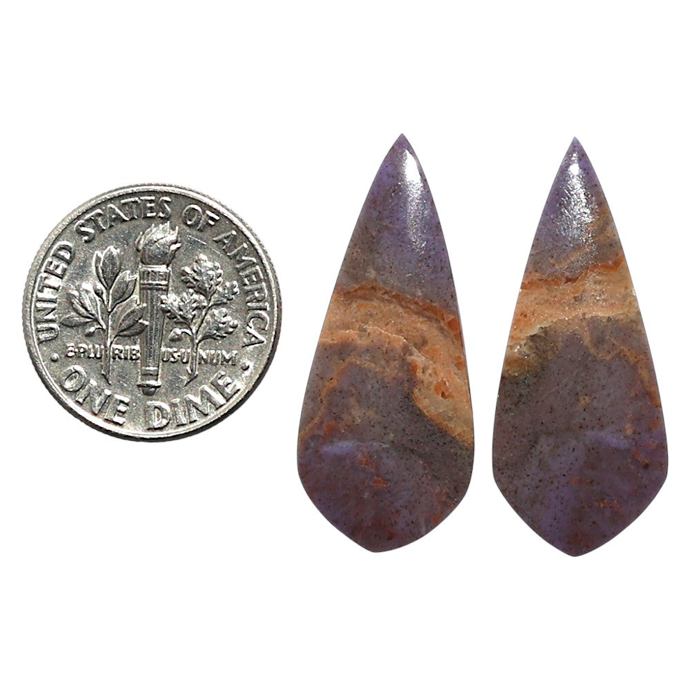 Natural Lavender Jade 12.3x28.75x4 mm Fancy Shape Polished Gemstone LS99-010526