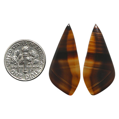 Natural Montana Agate 13.8x30.4x4 mm Fancy Shape Polished Gemstone LS99-010527