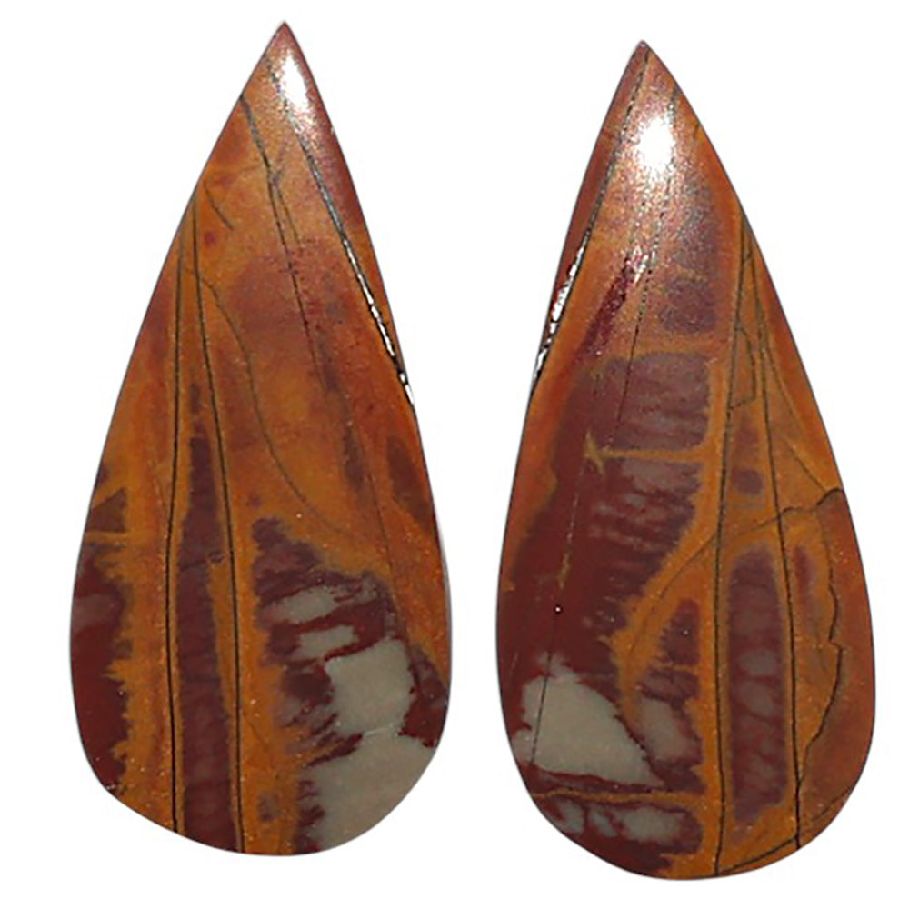 Natural Noreena Jasper 11.2x24.7x4 mm Pear Shape Polished Gemstone LS99-010529