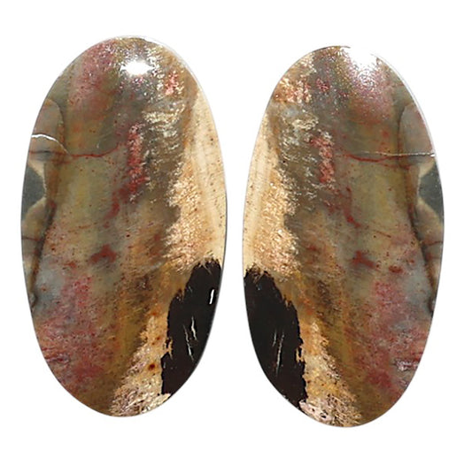 Natural Root Plume Agate 12.8x23.6x4 mm Oval Shape Polished Gemstone LS99-010530