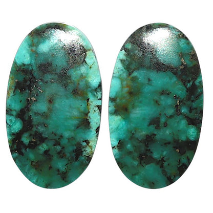 Natural Lucky Charm Tibetan Turquoise 15.5x26.7x4 mm Oval Shape Polished Gemstone LS99-010531