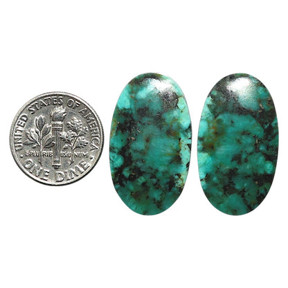 Natural Lucky Charm Tibetan Turquoise 15.5x26.7x4 mm Oval Shape Polished Gemstone LS99-010531
