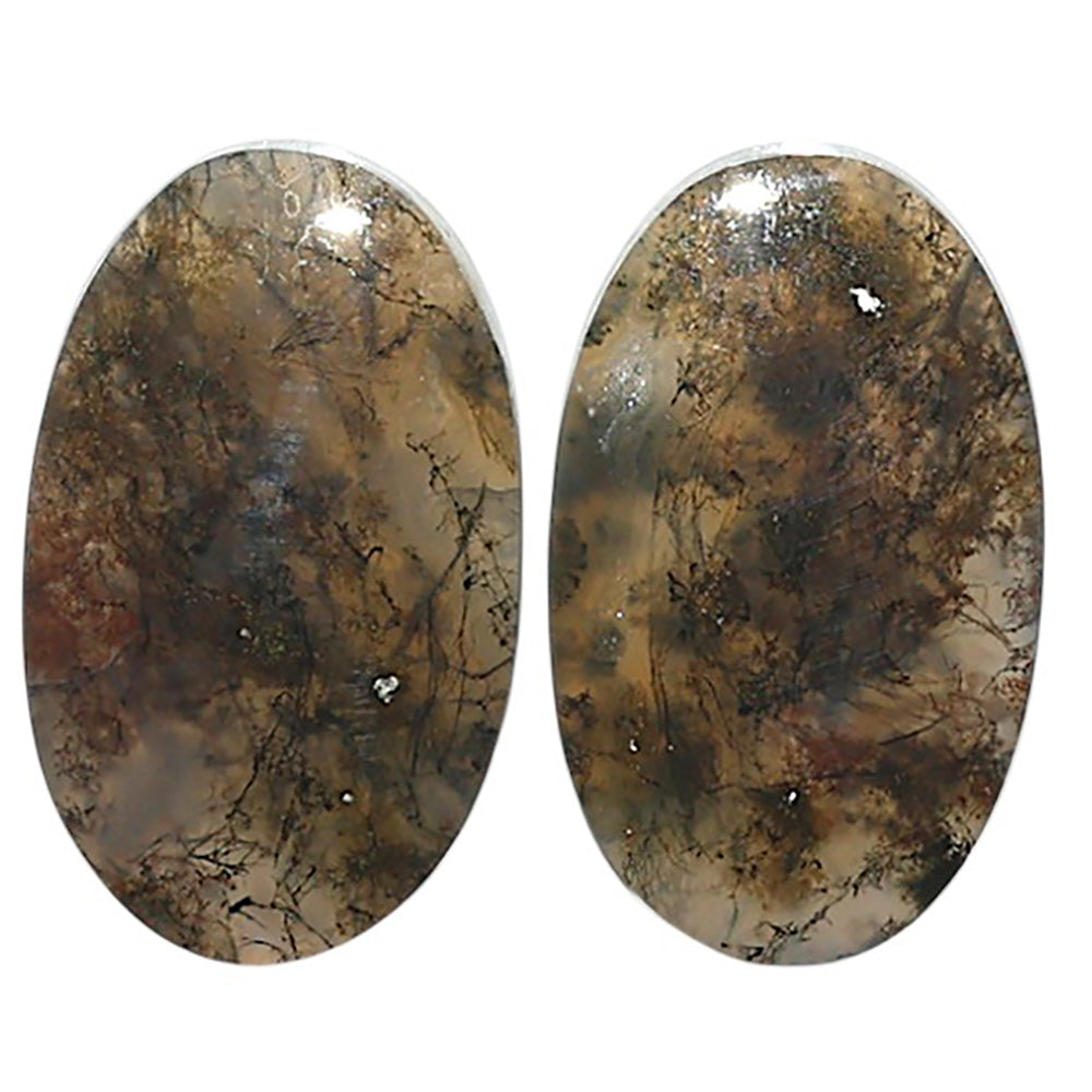 Natural Texas Moss Agate 14.2x23.4x4 mm Oval Shape Polished Gemstone LS99-010532
