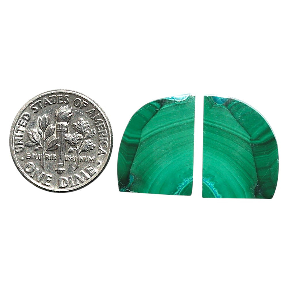 Natural Malachite Eye 13.1x17.5x3.5 mm Fancy Shape Polished Gemstone LS99-010534