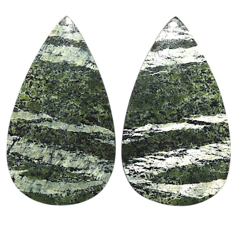 Natural Natural Chrysotile 21x36.3x4 mm Pear Shape Polished Gemstone LS99-010540