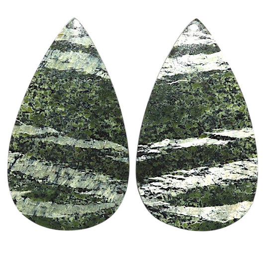 Natural Natural Chrysotile 21x36.3x4 mm Pear Shape Polished Gemstone LS99-010540