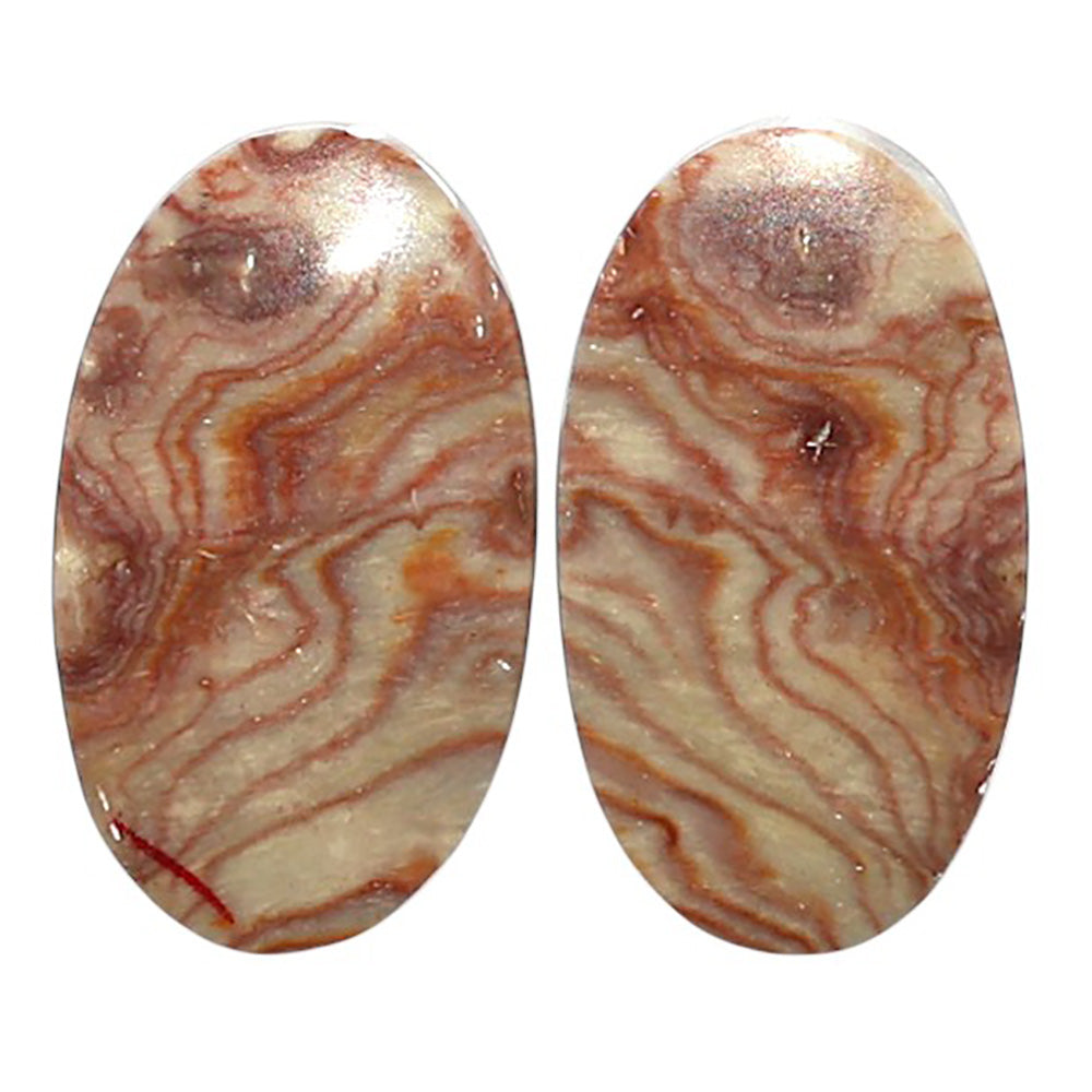 Natural Wave Dolomite 12.5x21.6x3.5 mm Oval Shape Polished Gemstone LS99-010541