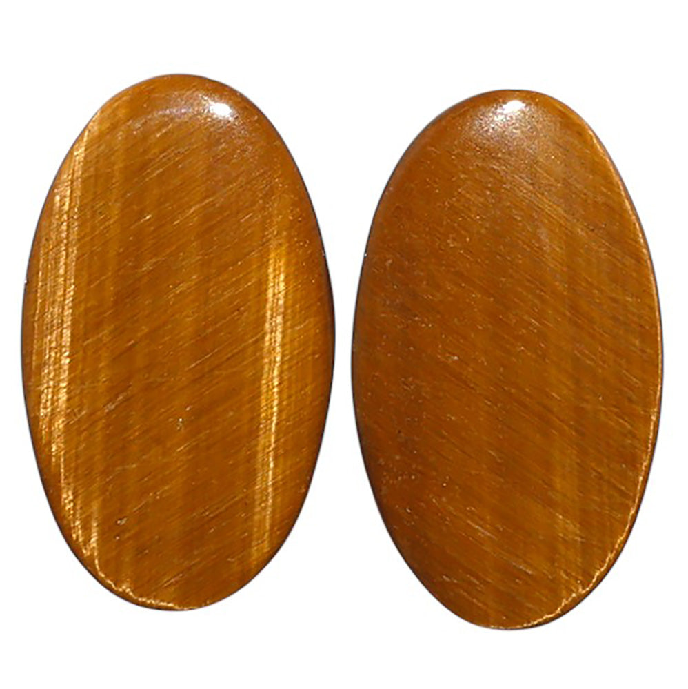 Natural Tiger Eye 15x25.4x4 mm Oval Shape Polished Gemstone LS99-010543