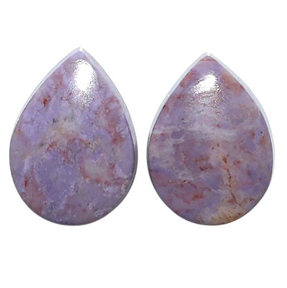 Natural Lavender Jade 13.3x18x4.5 mm Pear Shape Polished Gemstone LS99-010545
