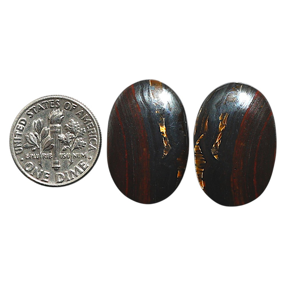 Natural Iron Tiger Eye 16x24x4.5 mm Oval Shape Polished Gemstone LS99-010549