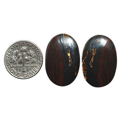 Natural Iron Tiger Eye 16x24x4.5 mm Oval Shape Polished Gemstone LS99-010549